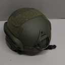 Airsoft Helmet Mich 2000 Tactical Helmet with Ear Protection, Front NVG Mount and Side Rail (OD)