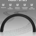 Rear Right Fender flare Molding Trim Wheel Cover Compatible with 2015-2023 Transit 150 250 350,Rear Passenger Side Door Fender Replace FO1790121 CK4Z61280K97AC