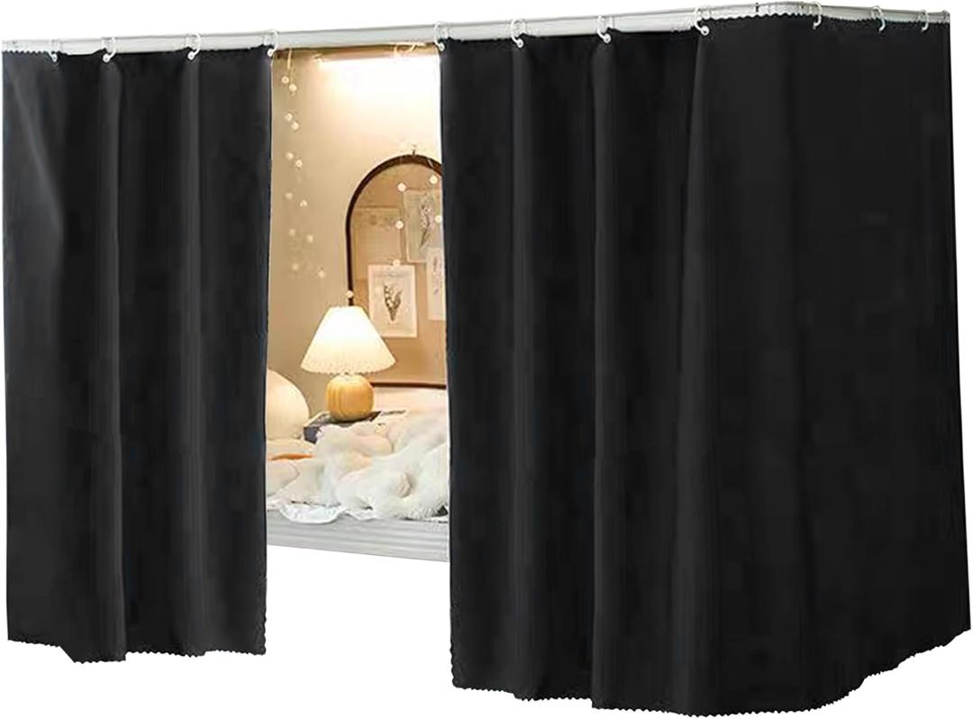Hoce Bottom Blackout Bunk Bed Curtains Home Dorm Privacy Canopy Single Twin Bunk Bed Tents Drapes (2 Panel)