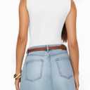 Womens Boat Neck Thong Bodysuit Sleeveless Summer Tank Top