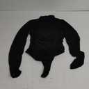 Avidlove Women Long Sleeve Bodysuit Turtle Neck Shapewear Body Suits Mesh One Piece Leotard Shirt Going Out Tops Fall Outfits S, Black