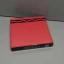 Crayola Color Pop Scarlet Red and Gold Star Party Supplies (12 Paper Plates, 12 Paper Straws, 12 Place cards, 24 Napkins) for Birthdays, Christmas, Graduations, Fourth of July (5CLP1013)