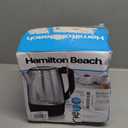 Hamilton Beach Electric Tea Kettle, Water Boiler & Heater, 1 L, Cordless, Auto-Shutoff & Boil-Dry Protection, Stainless Steel (40998)