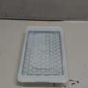 WIBIMEN Mini Ice Cube Trays, Small Tiny Round Pebble Crushed Nugget Ice Trays for Freezer with Lid  Chilling Drinks Coffee Juice(2 Pack/0.55In  Blue)