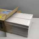 5 Pack Stackable Closet Organizers and Storage Bins, Multifunctional & Foldable Closet Clothes Organizer Box, Plastic Drawer Shelf Storage Bedroom Bathroom Kitchen Office Laundry Room, White