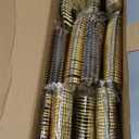 N9R 300pcs Gold Plastic Silverware Dinnerware Flatware- Heavyweight Plastic Cutlery Set, 100 Forks, 100 Spoons, 100 Knives, Gold Utensils for Party, Thanksgiving, Christmas