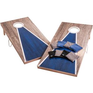 Triumph LED Keyhole 2x4 Cornhole Set Regulation Light-Up Boards with Edge & Hole LEDs, 8 Weather-Resistant Toss Bags & Built-in Storage Outdoor Lawn Game for Tailgates, BBQs & Backyard Fun