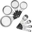 OXO Good Grips Stainless Steel Measuring Cups and Spoons 8-Piece Set, 4 Cups and 4 Spoons