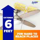Swiffer Duster Kit with 6 ft Super Extendable Handle, Heavy Duty Starter Kit with 8 Refills, Lemon Scent