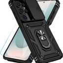 SunStory Phone Case for Samsung Galaxy S26 Ultra Case with HD Screen Protector & Kickstand & Slide Camera Cover,Phone Case for Galaxy S26 Ultra, Black