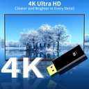 4K DisplayPort to HDMI Adapter 2-Pack,24K Gold Plated Uni-Directional Display Port DP to HDMI Passive Adapter Compatible for HP, HDTV, AMD, NVIDIA,Dell, GPU,Projector, PC,Desktop