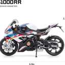 COOLPUR Die Cast Motorcycle Model for S1000RR, Realistic Motorcycle Model, 1:12 Scale Kids Moto Toy or Collection, Boyfriend,Young Peoples Gift(Blue)