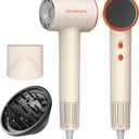 Hair Dryer Blow Dryer with Magnetic Diffuser & Nozzle, 110000 RPM Brushless Motor Ionic Hairdryer for Fast Drying & Frizz Control, Lightweight Low Noise Blowdryer for Home Travel Salon, All Hair Types