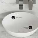 Classe 16" Ceramic Sink in Shiny White, 15x15x5 inches