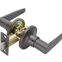 Privacy Matte Black Lever Door Handles For Bedroom Doors T6411 Series