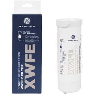 GE XWFE Refrigerator Water Filter, Genuine Replacement Filter, Certified to Reduce Lead, Sulfur, and 50+ Other Impurities, Replace Every 6 Months for Best Results, Pack of 1