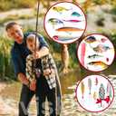 Christmas Advent Calendar 2025 for Men - Fishing Holiday Gift for Adults, 24 Lure Boxes Countdown Calendar to Christmas Gift for Father, Grandpa, Son