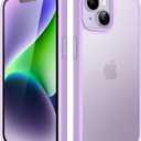 JETech Matte Case for iPhone 14 6.1-Inch, Shockproof Military Grade Drop Protection, Frosted Translucent Back Phone Cover, Anti-Fingerprint (Light Purple)