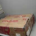 GTPLAYER Gaming Chair, Computer Chair with Footrest and Lumbar Support, Height Adjustable Game Chair with 360-Swivel Seat and Headrest and for Office or Gaming (Faux Leather, Blue)