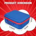 Case Compatible with Little Tikes Story Dream Machine Starter Set, Toys Storage Bag Designed to Organize Storybooks, Audio Player, and Littles Character Collection, Blue&Red (CASE ONLY)