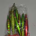 Hungdao 12 Pcs Red and Green Christmas Ornaments 6.3 Inch Droplet Stripe Dot Hanging Christmas Ornaments for Xmas Tree Decor for Home and Holiday Party Xmas Trees Accessories