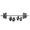 Full 6 Ft Olympic Barbell Bar, Black