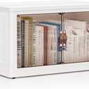 88QT Plastic Storage Bins with lids, Stackable Collapsible Storage Containers with Wheels, Closet Organizer and Storage Drawers, Clothes Storage Cabinet for Home Office Garage, 1 Pack White (88QT-1Pack, White)