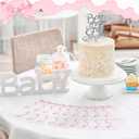 Lincia 50 Pcs Coquette Baby Shower Prediction and Advice Cards Pink Bow Prediction Wishes for Baby Shower Games Activity Gender Reveal Party Supplies Mom Dad Party Decorations