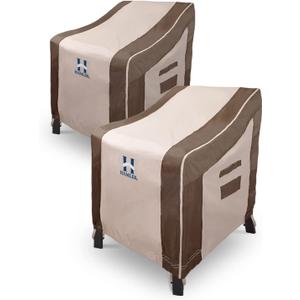 HAMLER Patio Chair Covers 2 Pack, Outdoor Chair Covers Waterproof Fits up to 35W x 38D x 31H inches, Heavy Duty Lawn Furniture Covers, Lounge Deep Seat Cover for Patio Furniture