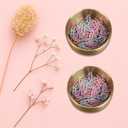 Paper Clip Holder Container & Organizer Dispenser,Stainless Steel Desk Storage Bowl Desktop Decor Office Accessories for Binder Clips Bobby Pins Thumbtacks Jewelry (Golden)