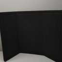 36" x 24" Large Bulletin Board for Wall | Decorative Felt Pin Board with 30 Push Pins | Foldable Photo Display Board for Office, Home & Classroom | Self-Adhesive Tape Included (Black)