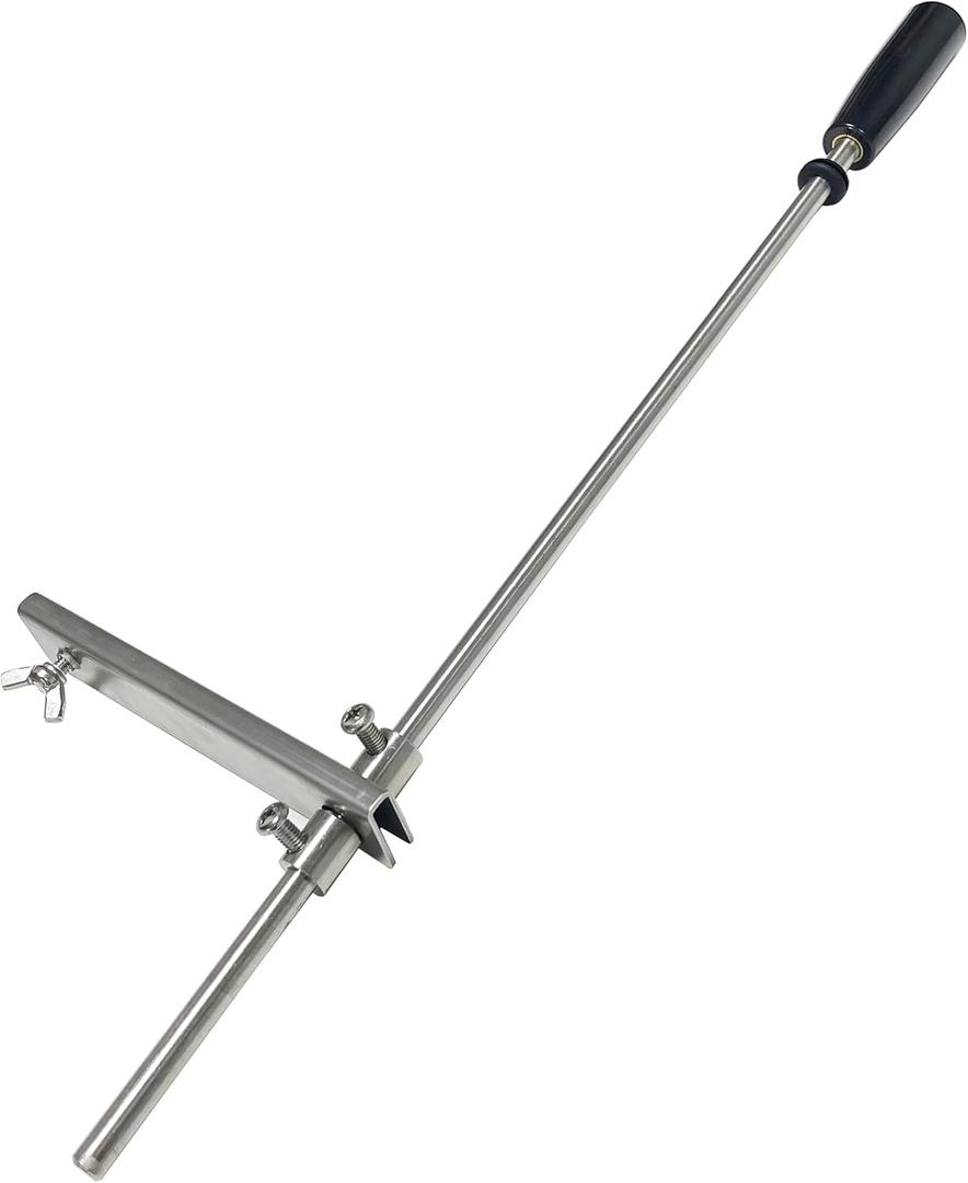 Flame Broiler Adjusting Bar for Pit Boss Sear Plate Mod  Upgrade Kit for Non-Rod Models, Fits Austin XL(PB1000XLW1), PB820PS1, PB700FB and More, Pellet Grill Smoker Accessories & Replacement Parts
