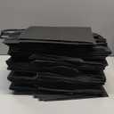 MESHA Black Gift Bags 5.25x3.75x8 Inch Small Kraft Paper Bags with Handles Bulk,100 Pack for Small Business, Wedding Party Favor