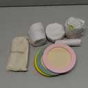 Giant bean 27PCS Wooden Toy Plates and Dishes for Kitchen Set, Wooden Play Kitchen Accessories for Girls and Boys, Montessori Toys, Christmas Birthday Gift for Kids