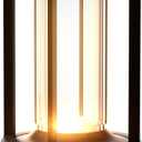 Table Lamp, Portable Cordless Rechargeable LED Lamp, 3-Colour Dimming Metal Bedside Lamp, Small Desk Lamp for Bedroom and Outdoor Use, Ideal for Restaurants, Bars, Coffee Shops and Camping