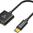 USB C to 3.5mm Jack Audio Adapter External Sound Card with 3.5mm Headphone and Microphone TRS Jack to USB C Compatible with Windows, Laptops, Desktops Windows, MAC, Linux, PC, PS5, PS4