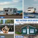 DC HOUSE 42 Series RV Water Pump Replacement Quiet 12V 3.5GPM 55PSI, 12 Volt Water Diaphragm Pressure Pump Self Priming with Bypass for Reduced Cycling Transfer Fresh Salt Liquid Yacht Trailer Truck