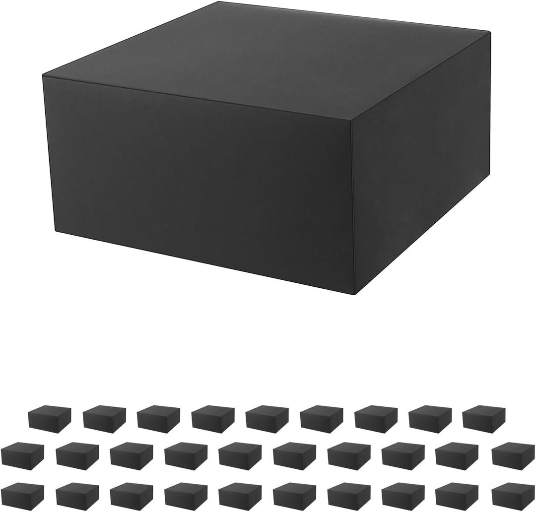 JINMING 30 Gift Boxes 10x10x5 Inches, Matte Black Gift Boxes Bulks for Mother's Day, Father's Day, Party, Birthday, Groomsmen Proposal Boxes for Light Gifts