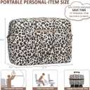 Vankor Travel Duffel Bags, Weekender Bags for Women Men Gym Duffel Bag Personal Item Travel Bag Foldable Tote Carry On Overnight Workout Bag, Leopard