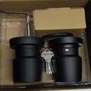 IRONZON Fingerprint Door Knob Fingerprint Door Lock with App Control Smart Door knob for Bedroom, Biometric Door Lock for Apartment Office and Garages (Black)