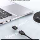 Mic for Mac mini m4, USB C Microphone, Plug &Play Desktop Cardioid Condenser External Small Computer Mic for Laptop, Mute Button, for Windows, MacBook Pro/Air, for Recording, Dictation/Meeting
