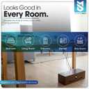 Wooden Cable Management Box Modern Wire Organizer Box & Power Strip Cover for Home or Office | Large Cable Hider for Wires, Chargers & Extension Leads Home Organization Storage