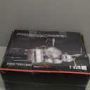 Stainless Steel Cookware Set, 16-Piece Pots and Pans Set Non Toxic, Kitchen Induction Cookware with Glass Lids, Steamer, Utensil Sets, Pot Protectors & Apron, Oven & Dishwasher Safe, Silver