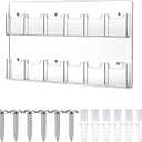 Eersida Acrylic Brochure Pamphlet Holder Brochure Display Stand Business Tri Fold Multi Slot Holder Rack Wall Mount Clear Pocket Space Saver for Flyer Literature Menu Advertise(12 Pockets)