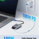 Acer SD 4.0 Card Reader, UHS-II Micro SD Reader USB C, Dual Slot Type C Memory Card Adapter with 100W PD Port for MicroSD SDXC SDHC UHS-II&UHS-I for iPhone 17/16/15, MacBook Neo/Pro/Air, Laptop(Grey)