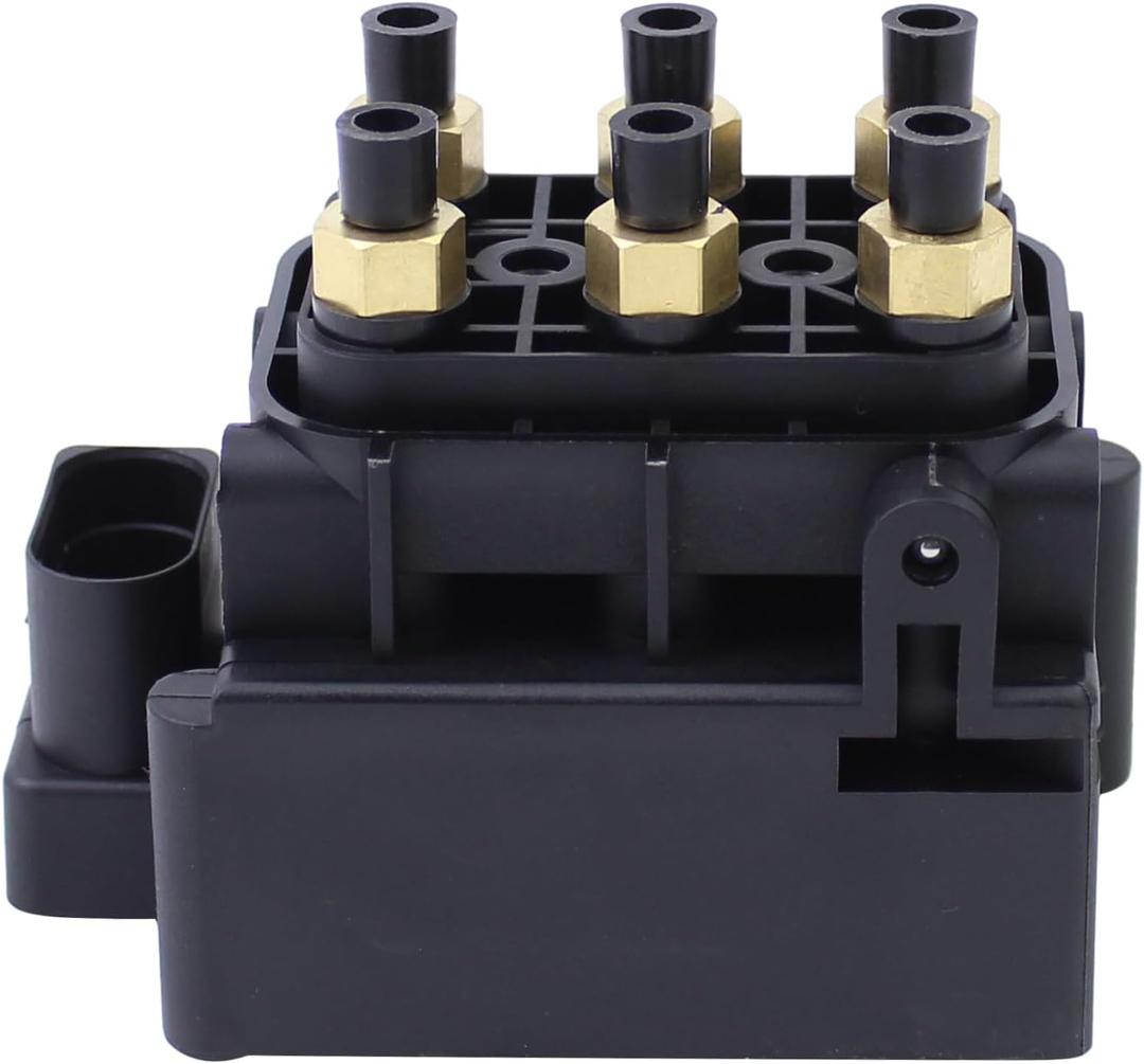 Air Suspension Compressor Valve Block Solenoid for Jeep Grand Cherokee 2011-2021, Ram 1500 2013-2018, VW Touareg 2004-10, Audi Q7 2007-15, Porsche Cayenne 2011-18, Panamera 2009-16