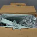 Ivandar Broom and Dustpan Set for Home, Dust pan with Long Handle, Broom with Dustpan Combo Set, for Home Kitchen Room Office Lobby Floor Use Upright Stand Up Sweeping (Gray&Green)