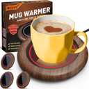 Coffee Mug Warmer, 40W Coffee Cup Warmer for Desk with 3 Temp Settings, Auto Shut Off, Mug Warmer for Home & Office, Smart Electric Beverage Warmer for Heating Coffee, Tea, Water, Milk and Coco