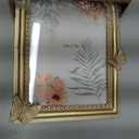 Hand Crafted Antique Gold 5x7 Inch Resin Photo Frame for Home Décor