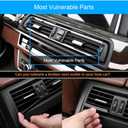 Jaronx Compatible with BMW 5 Series F10/F11 Air Vent, Upgraded Front AC Vent Replacement Compatible with BMW F10/F11 520 523 525 528 530 535 550 2010-2016, Console Dashboard Fresh Air Grille